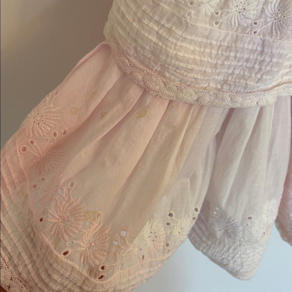 Love Shack Fancy Gwen Ruffled Sleeve Tie Dye Mini Dress - Picture 5 of 9